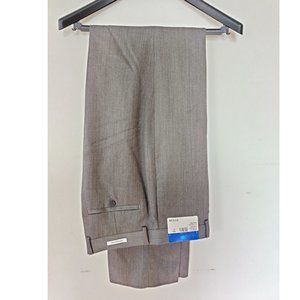 NWT Egara 100% Wool Dress Pants Mens 34 Gray